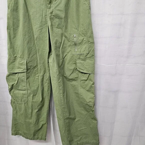 Forever 21 Olive Green Cargo Pants Gorpcore Hiking Utility L - Picture 6 of 12